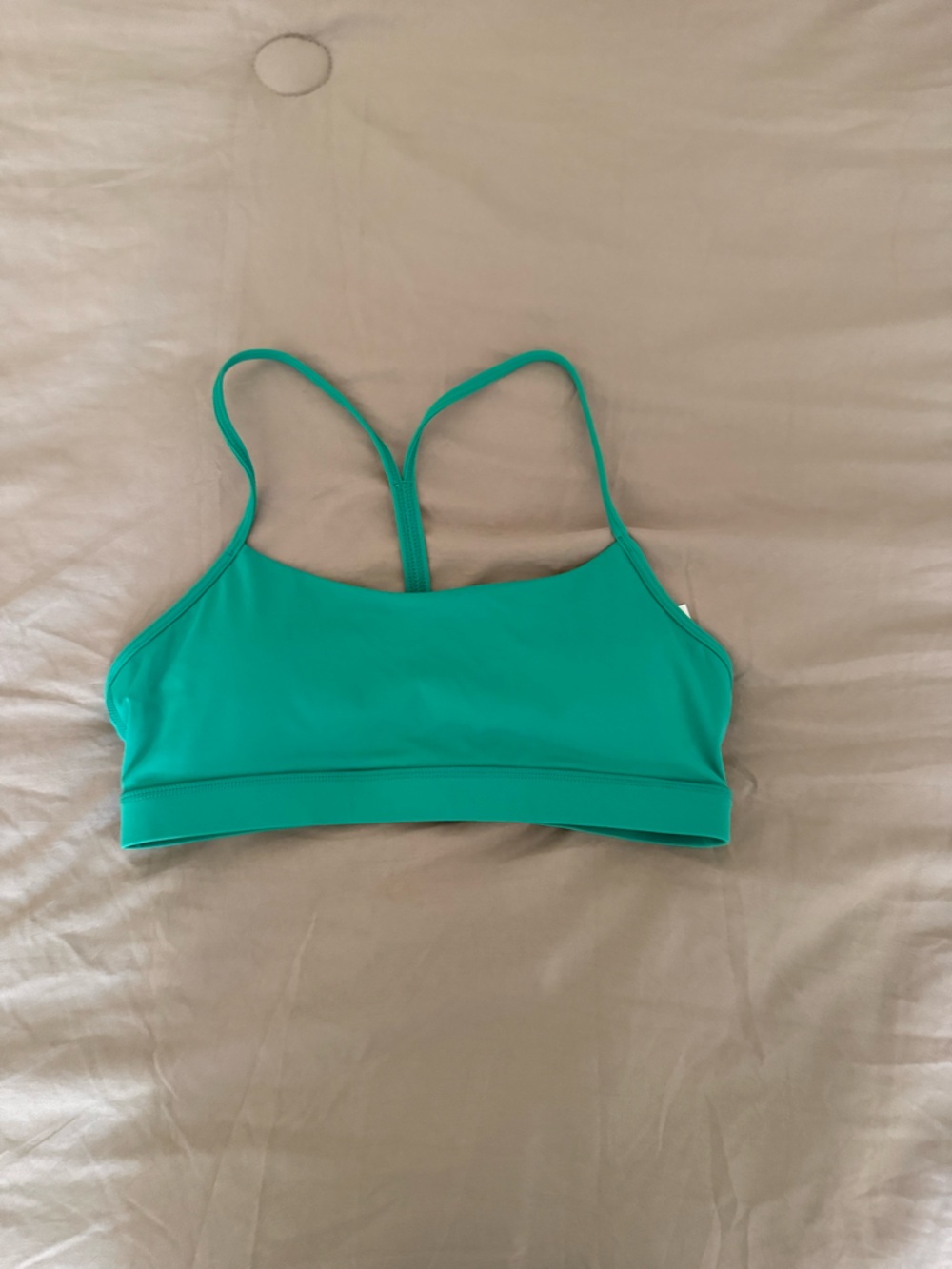 Green sports bra